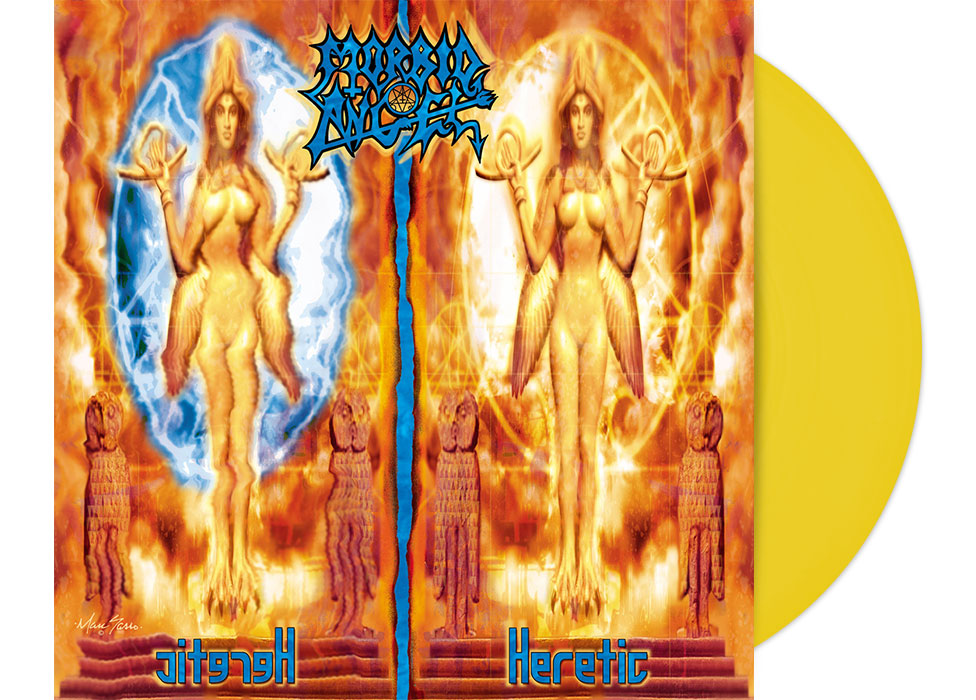 vinyl_5055006527278_colored MORBID ANGEL - Heretic 12" LP - YELLOW